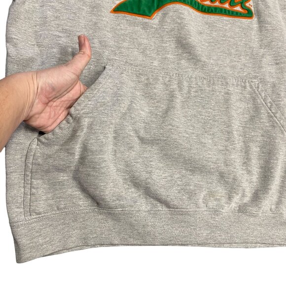 Team Edition Apparel Mens XL Miami Dolphins Gray Pullover Hoodie Sweatshirt NFL - Picture 5 of 13